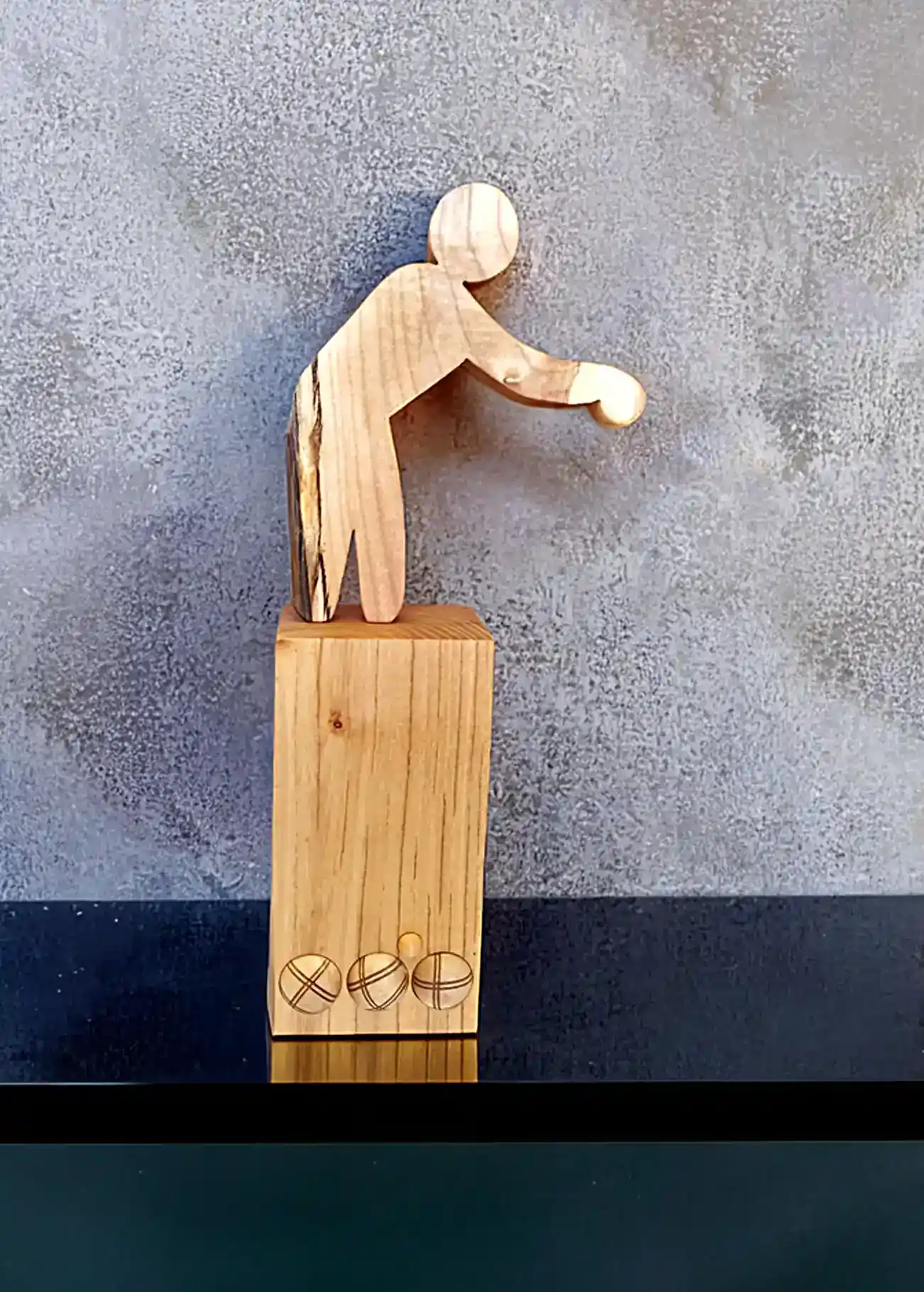Joueur de pétanque - commande personnalisée