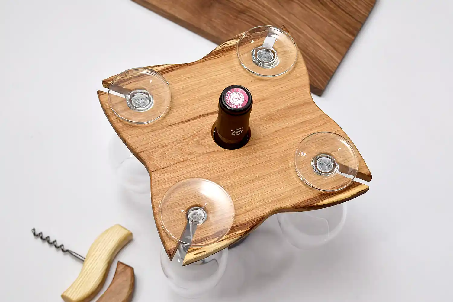 Support pour verres à vin - Atelier Les Sens du bois